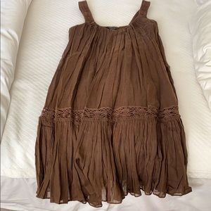 Brown tank dress